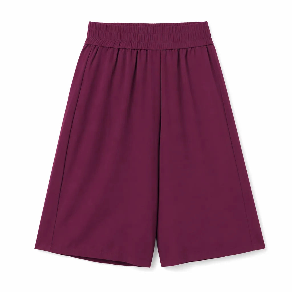 Stella Mid Waist Shorts - Color:Dragon Fruit;Size:S