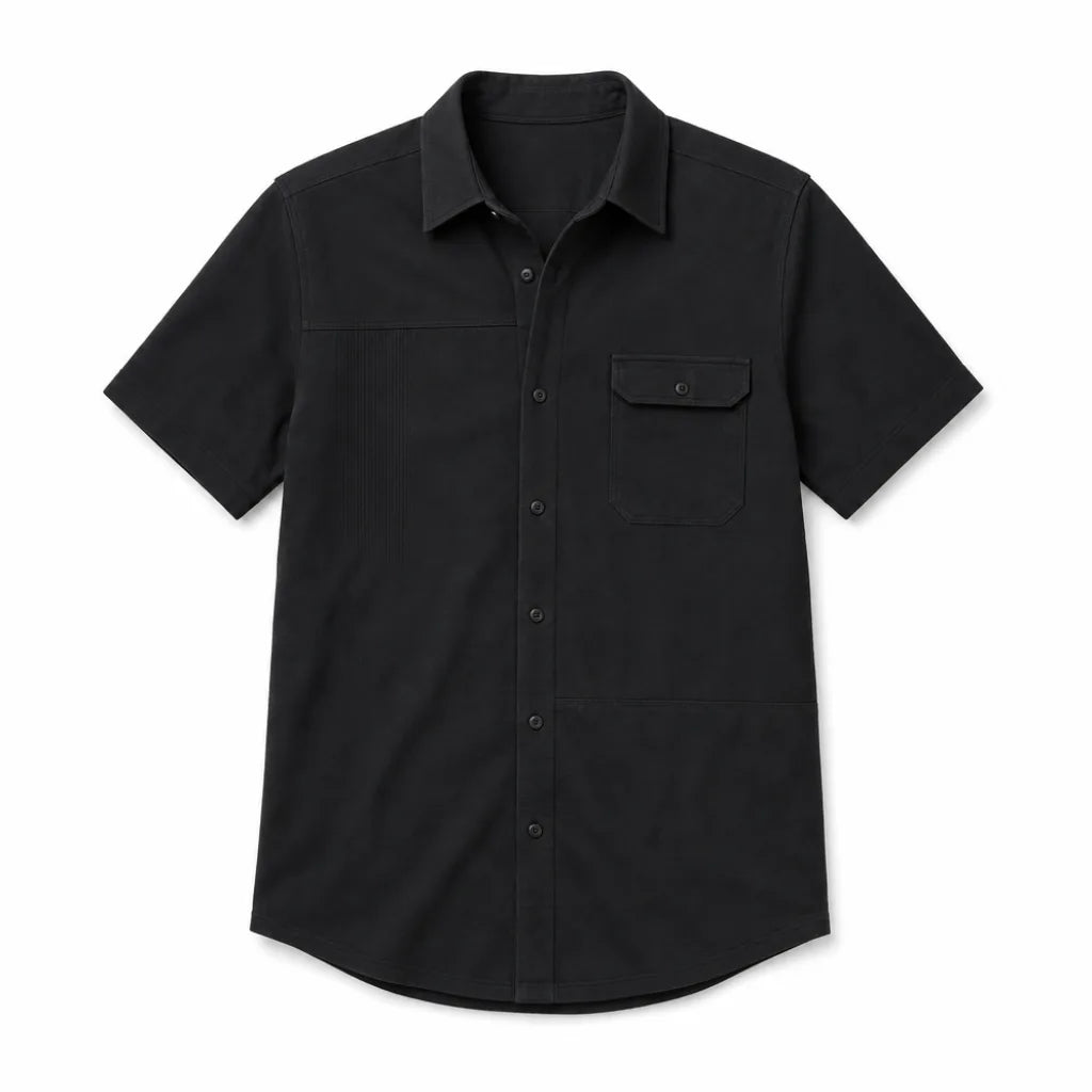 Stella Short-Sleeve Shirt - Color:Black;Size:XS
