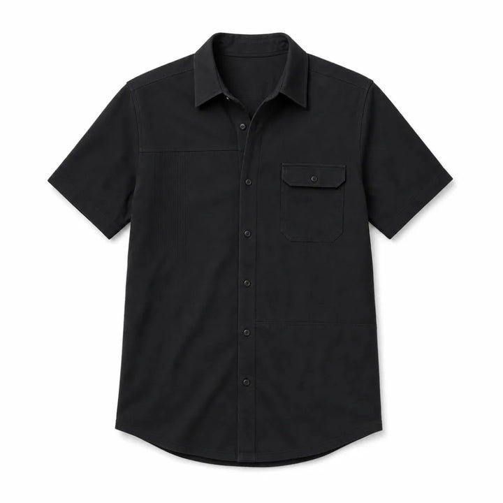 Stella Short-Sleeve Shirt - Color:Black;Size:XS