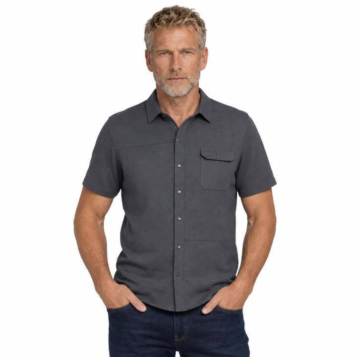 Men's Kirkland Short-Sleeve Cotton Shirt