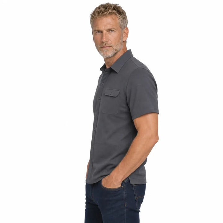 Men's Kirkland Short-Sleeve Cotton Shirt