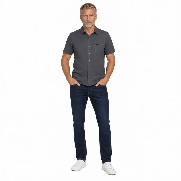 Men's Kirkland Short-Sleeve Cotton Shirt