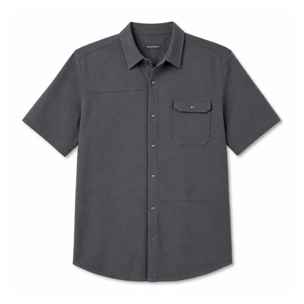 Stella Short-Sleeve Shirt - Color:Gray;Size:XS