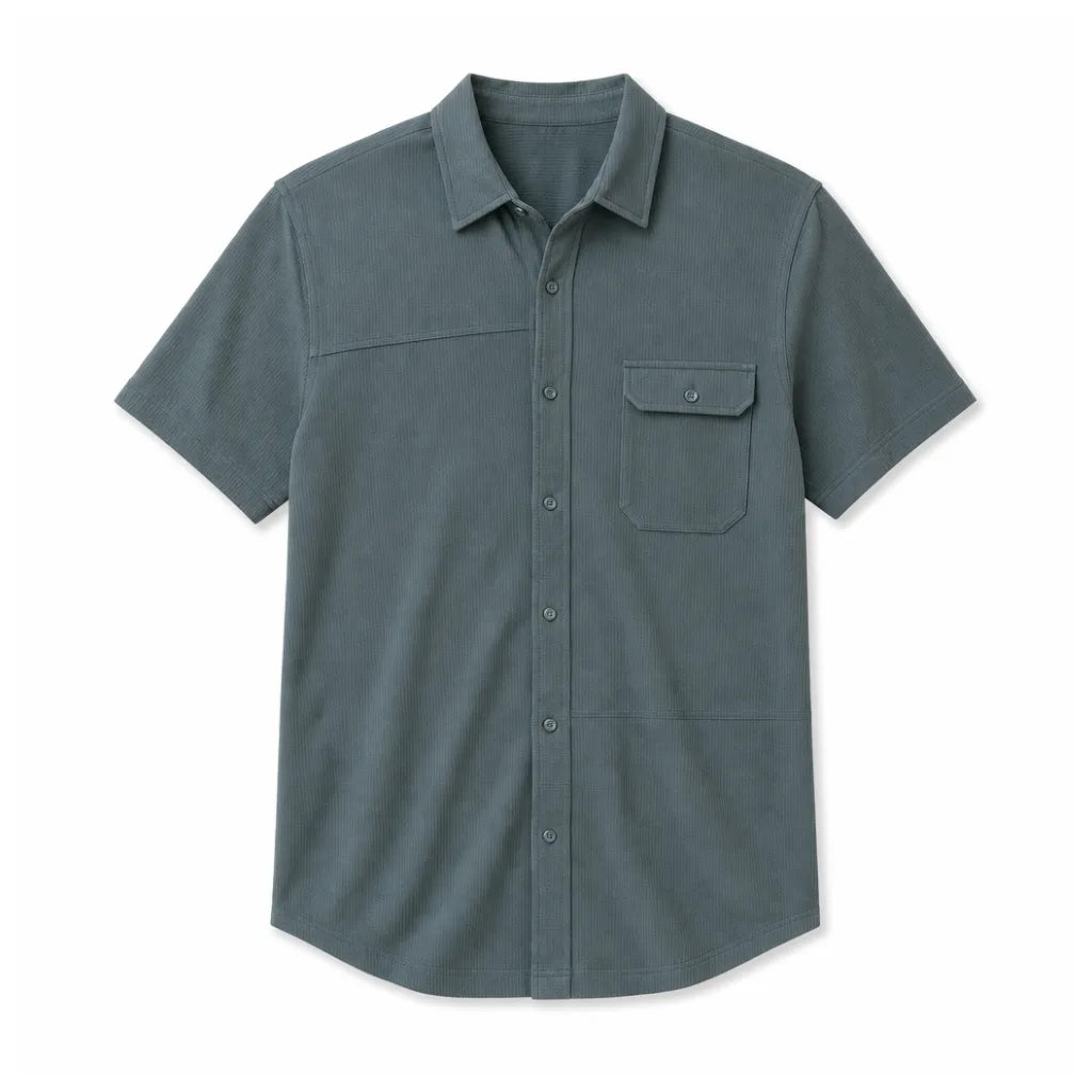 Stella Short-Sleeve Shirt - Color:Green;Size:XS
