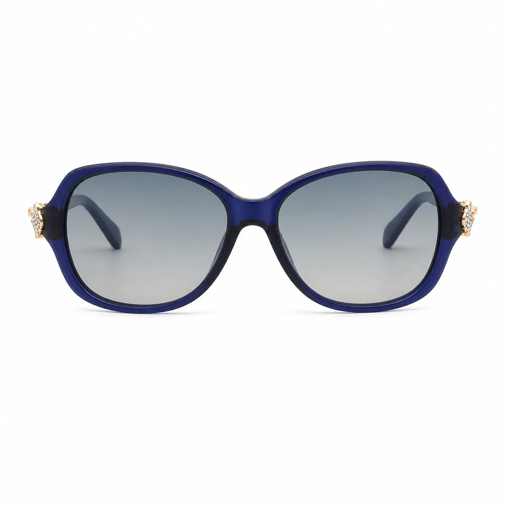 Women's Blue Montgomery Square Frame Shades