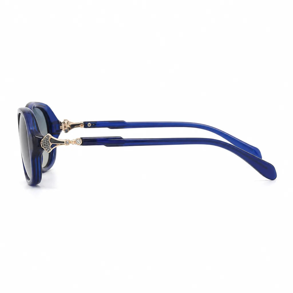 Women's Blue Montgomery Square Frame Shades