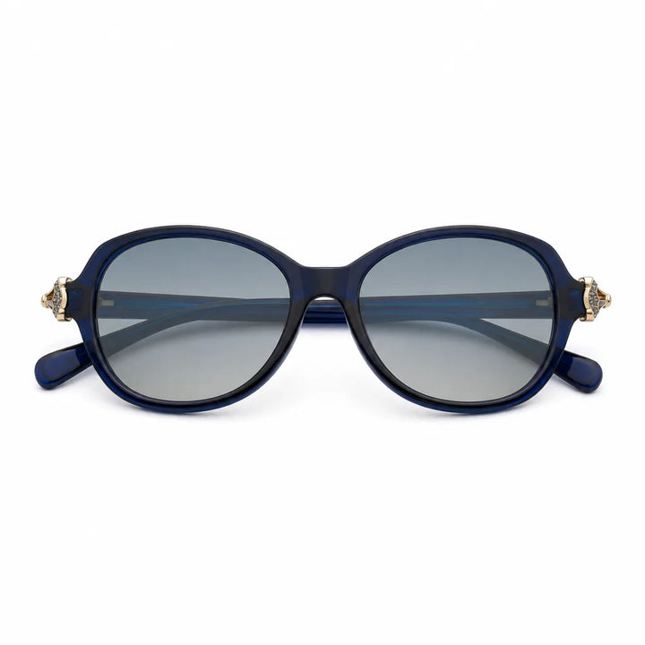 Women's Blue Montgomery Square Frame Shades