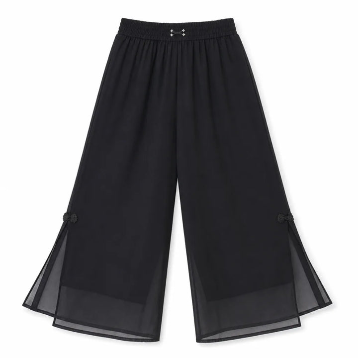 Stella Wide-Leg Trousers - Color:Black ;Size:M