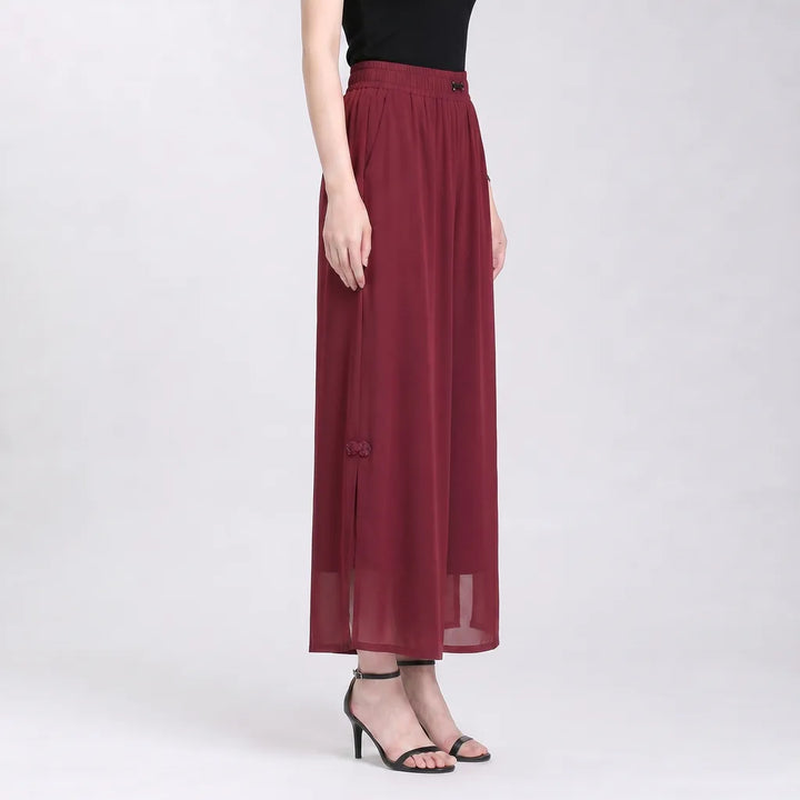 Women's Lockhart Chiffon Wide-Leg Trousers