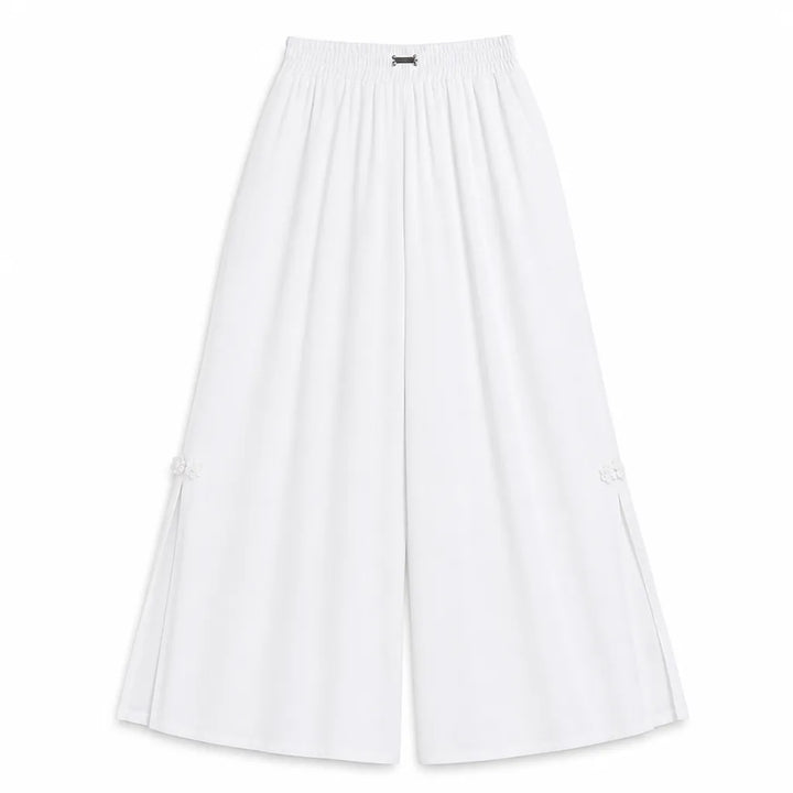 Stella Wide-Leg Trousers - Color:White;Size:M