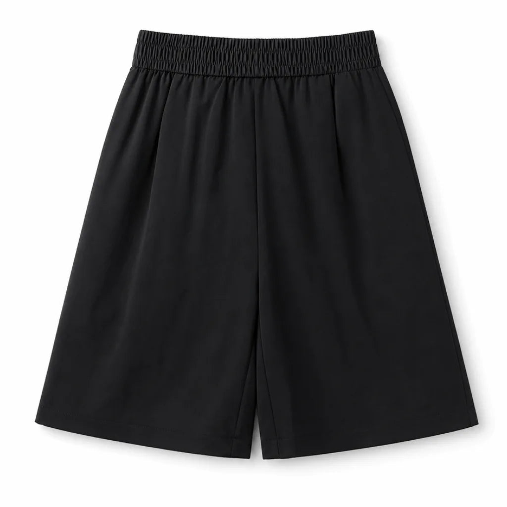 Stratton Flowy Bermuda Shorts - Color:Black;Size:M
