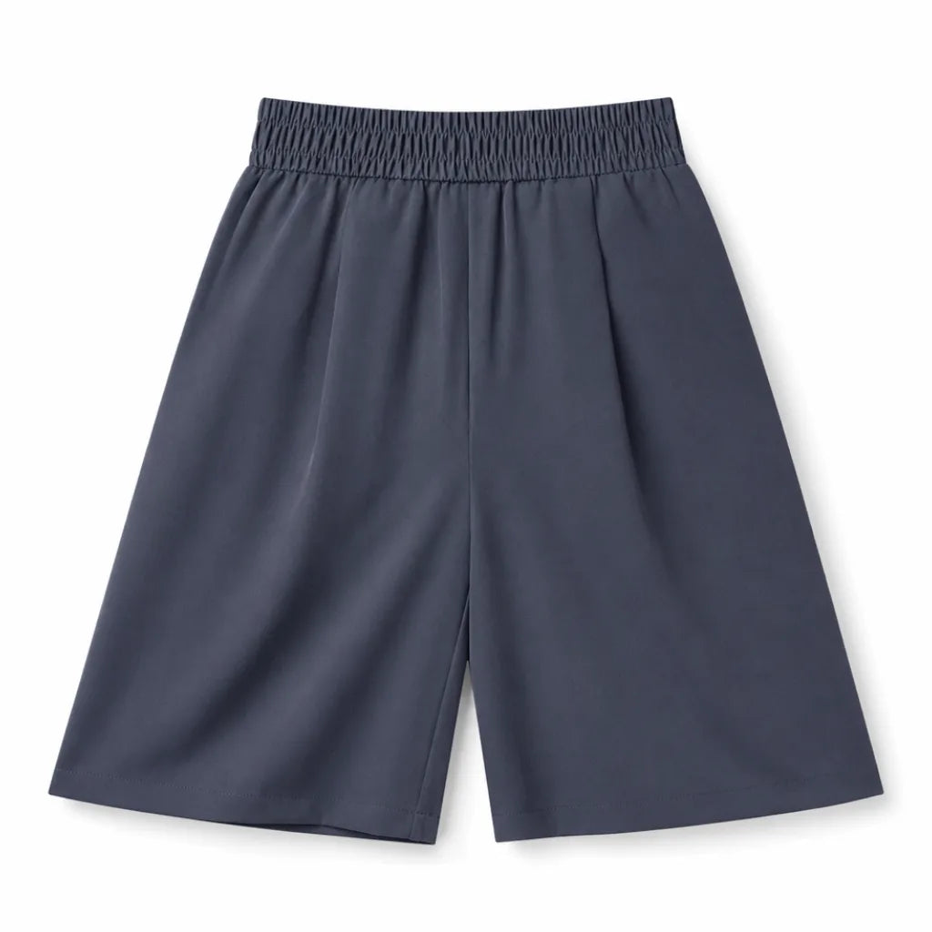 Stratton Flowy Bermuda Shorts - Color:Charcoal Gray;Size:M