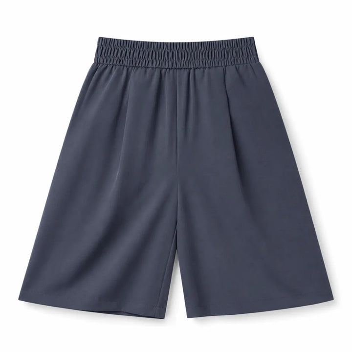 Stratton Flowy Bermuda Shorts - Color:Charcoal Gray;Size:M