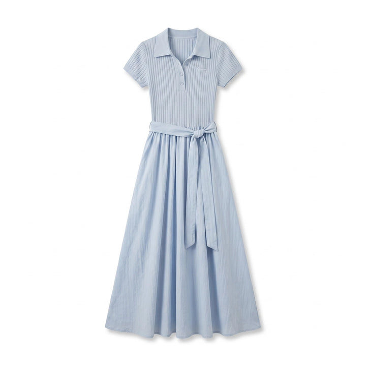 Susie Midi Dress - Color:Light blue;Size:XS
