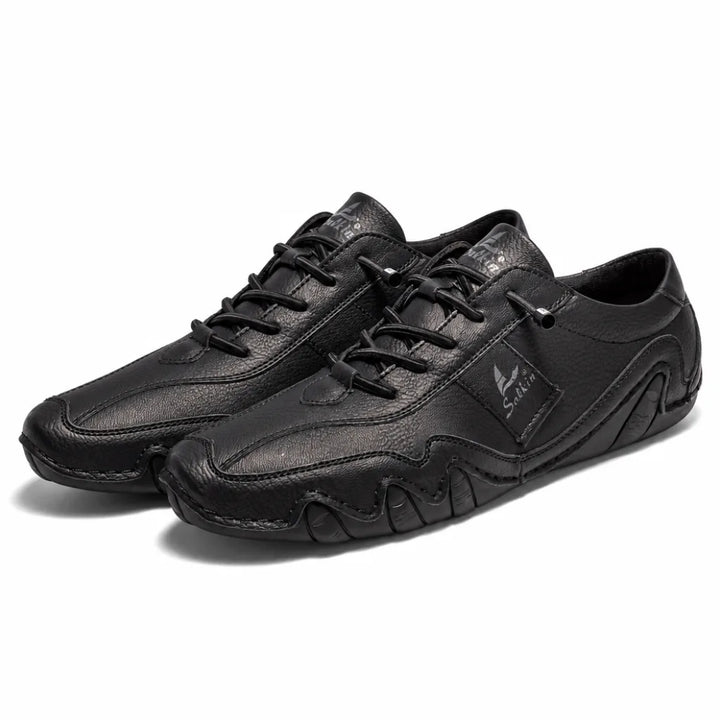 Sutton Lace-Up Trainers - Color:Black;Size:38