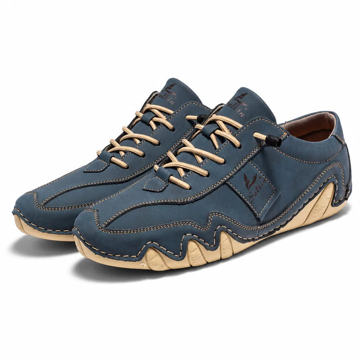 Sutton Lace-Up Trainers - Color:Blue;Size:38
