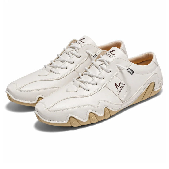 Sutton Lace-Up Trainers - Color:White;Size:38