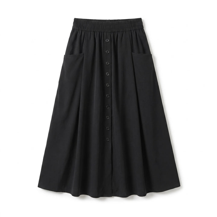 Talia Maxi Skirt - Color:Black;Size:S