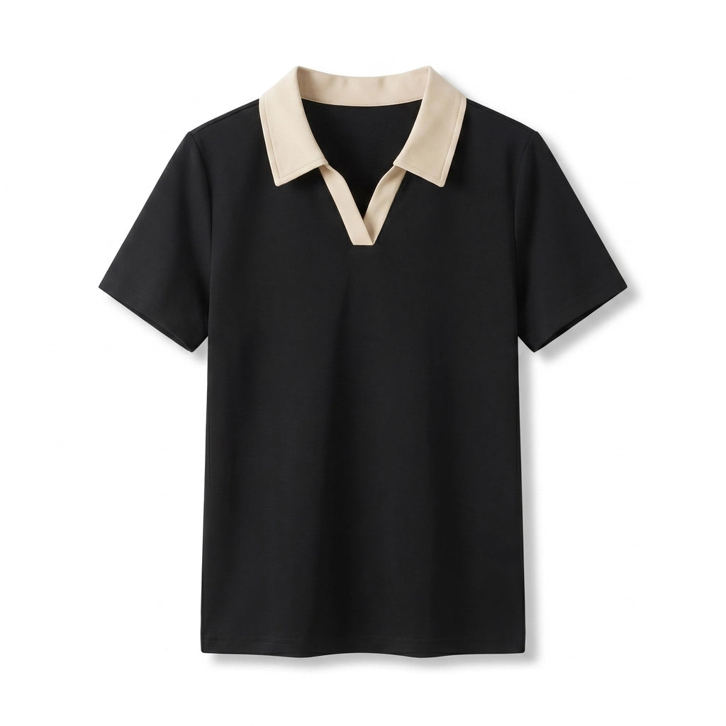 Thalia Polo Shirt - Color:Black;Size:S