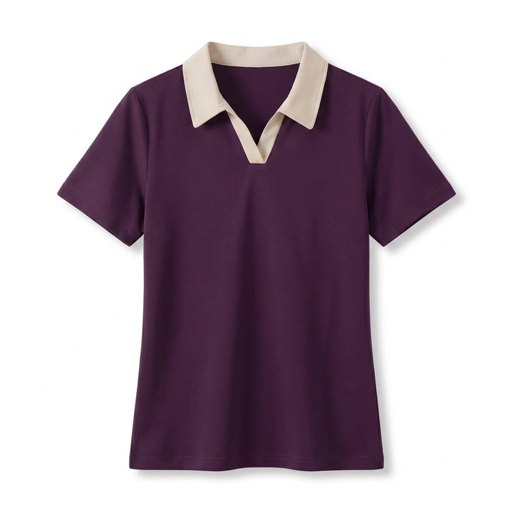 Thalia Polo Shirt - Color:Orchid Purple;Size:S