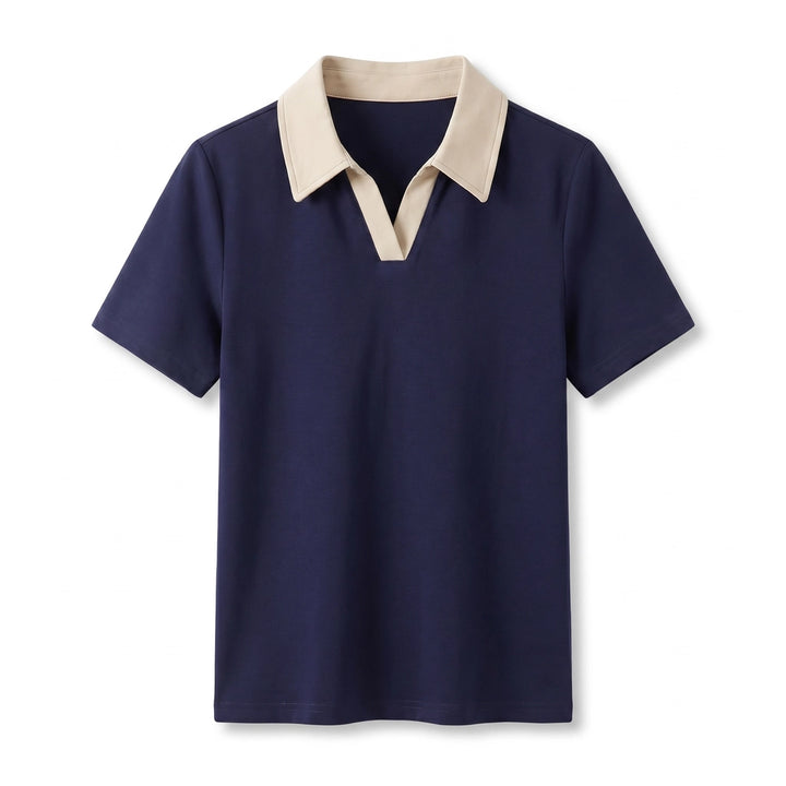 Thalia Polo Shirt - Color:Royal Blue;Size:S