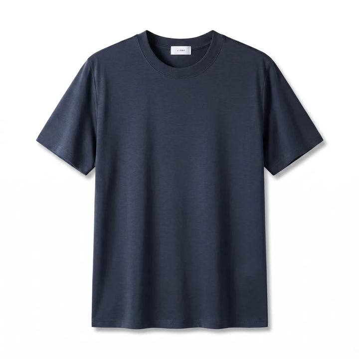 Tristan Silk Blend T-Shirt - Color:Blue;Size:S