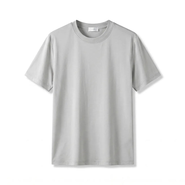 Tristan Silk Blend T-Shirt - Color:Light Gray;Size:S