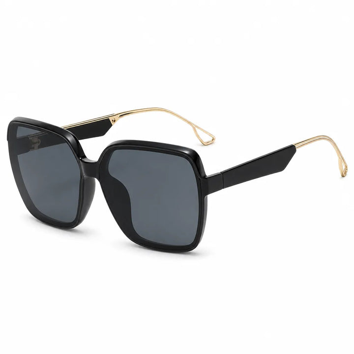 Valerie Oversized Square Shades - Color:Black
