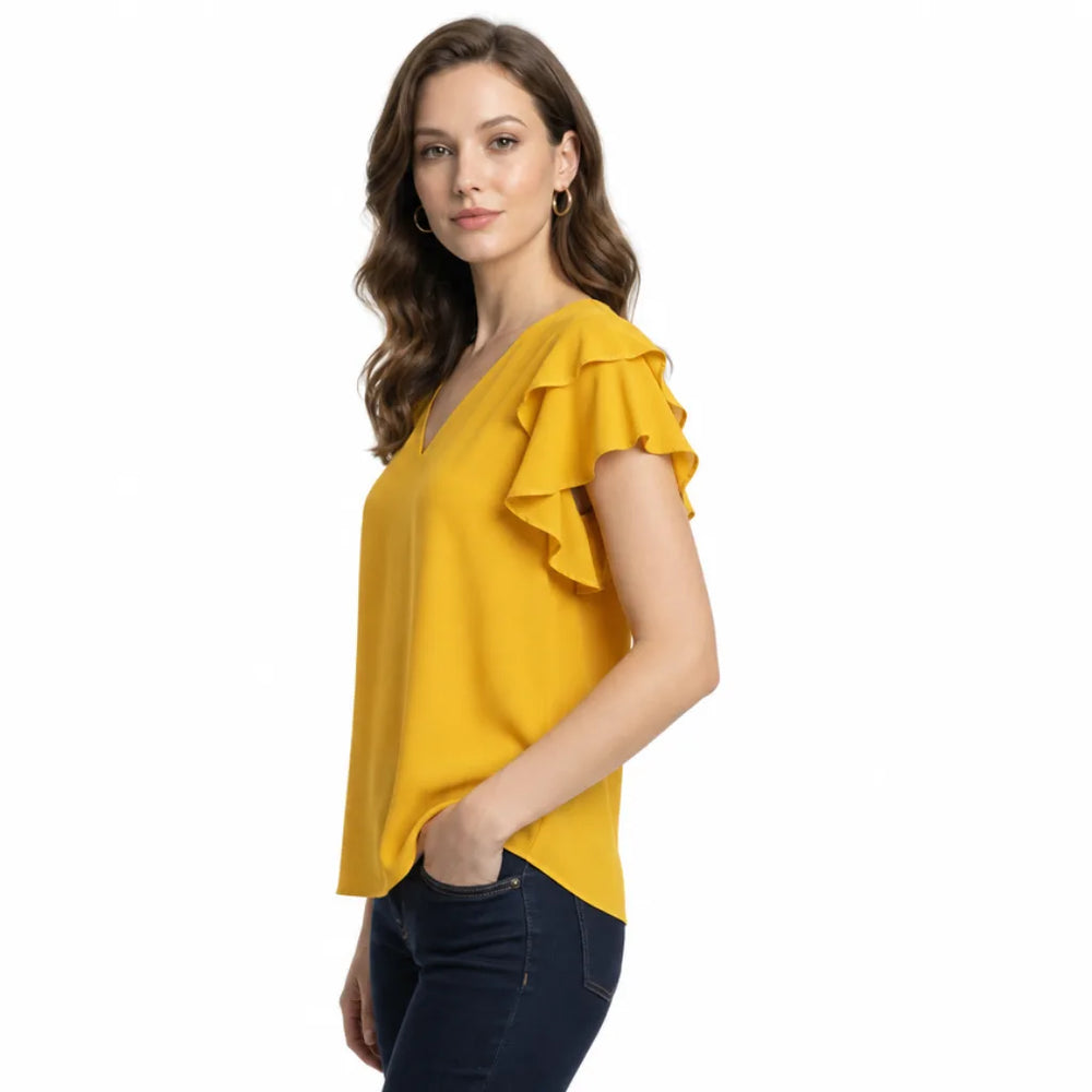 Women's Linden Ruffle Sleeve Blouse