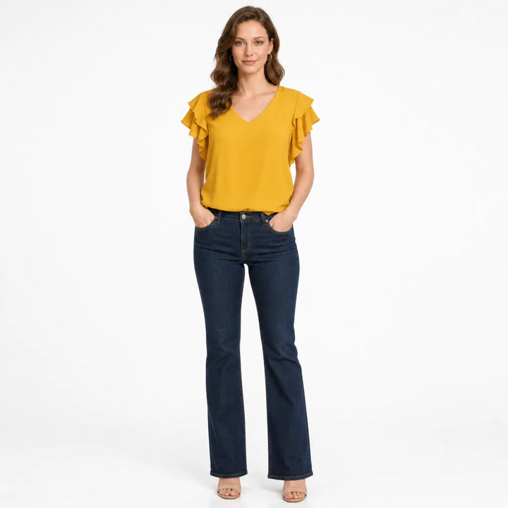 Women's Linden Ruffle Sleeve Blouse