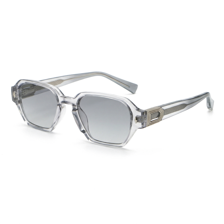 Velora Hexa Edge Shades - Color:C2 Transparent Grey/Grey Lens