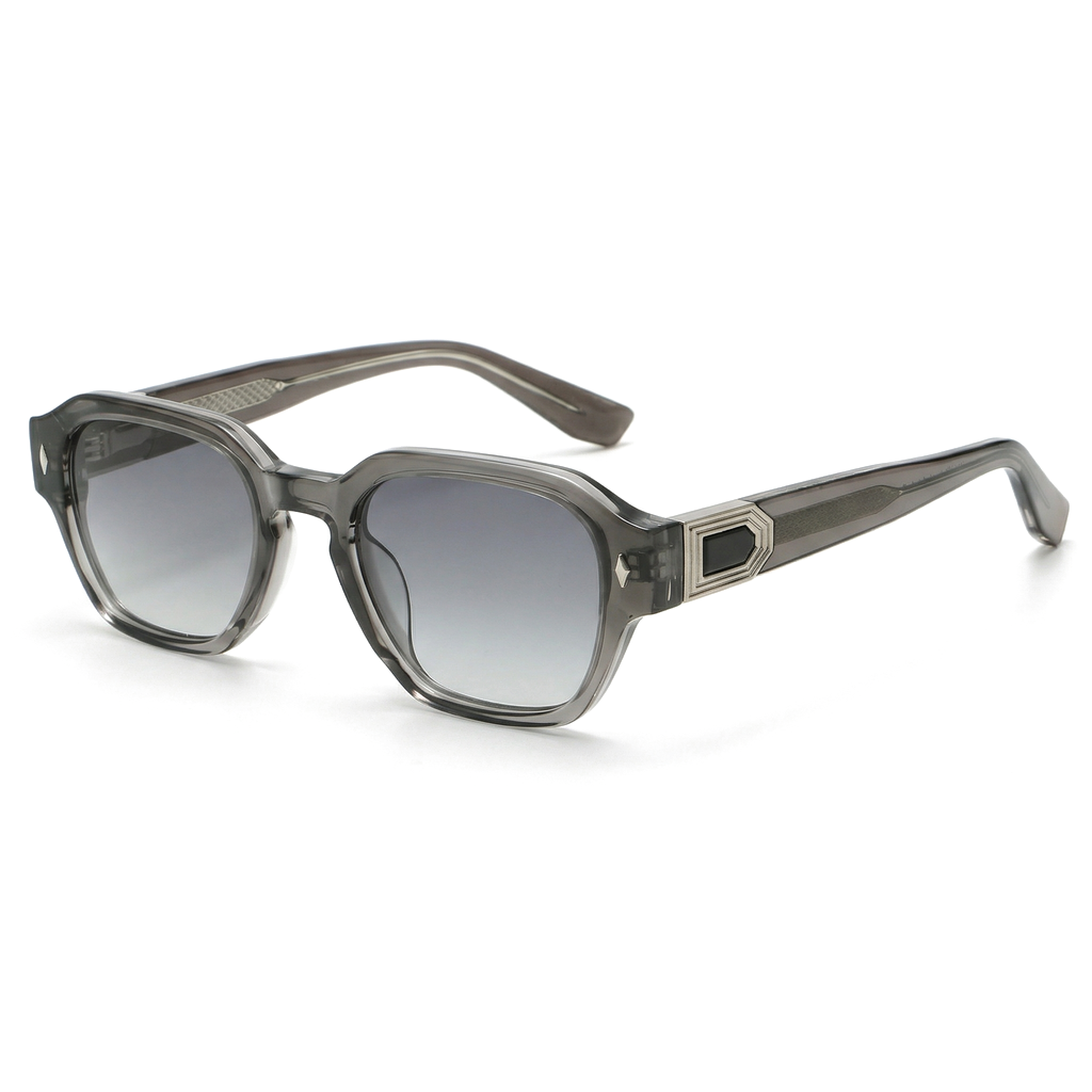 Velora Hexa Edge Shades - Color:C4 Two-Tone Grey/Gradient Black-Grey Lens