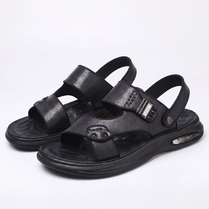 Vincent Beach Sandals - Color:Black;Size:38