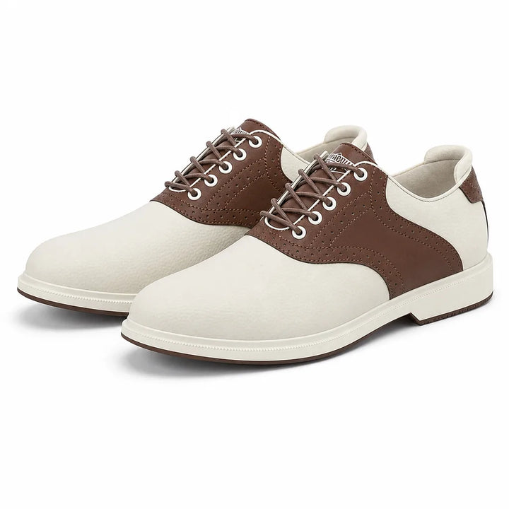Warfield Golf Sneakers - Color:Beige Brown;Size:39
