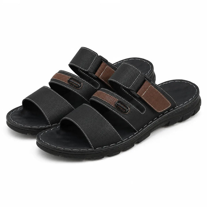 Westcott Open Toe Slides - Color:Black;Size:38