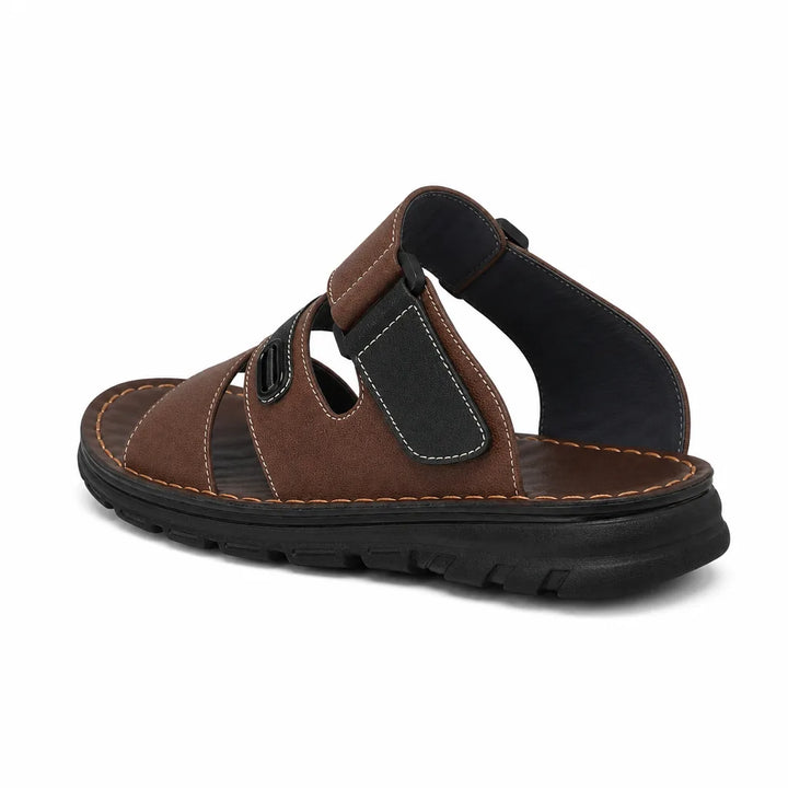 Men's Dark Brown Westcott Open Toe Slides
