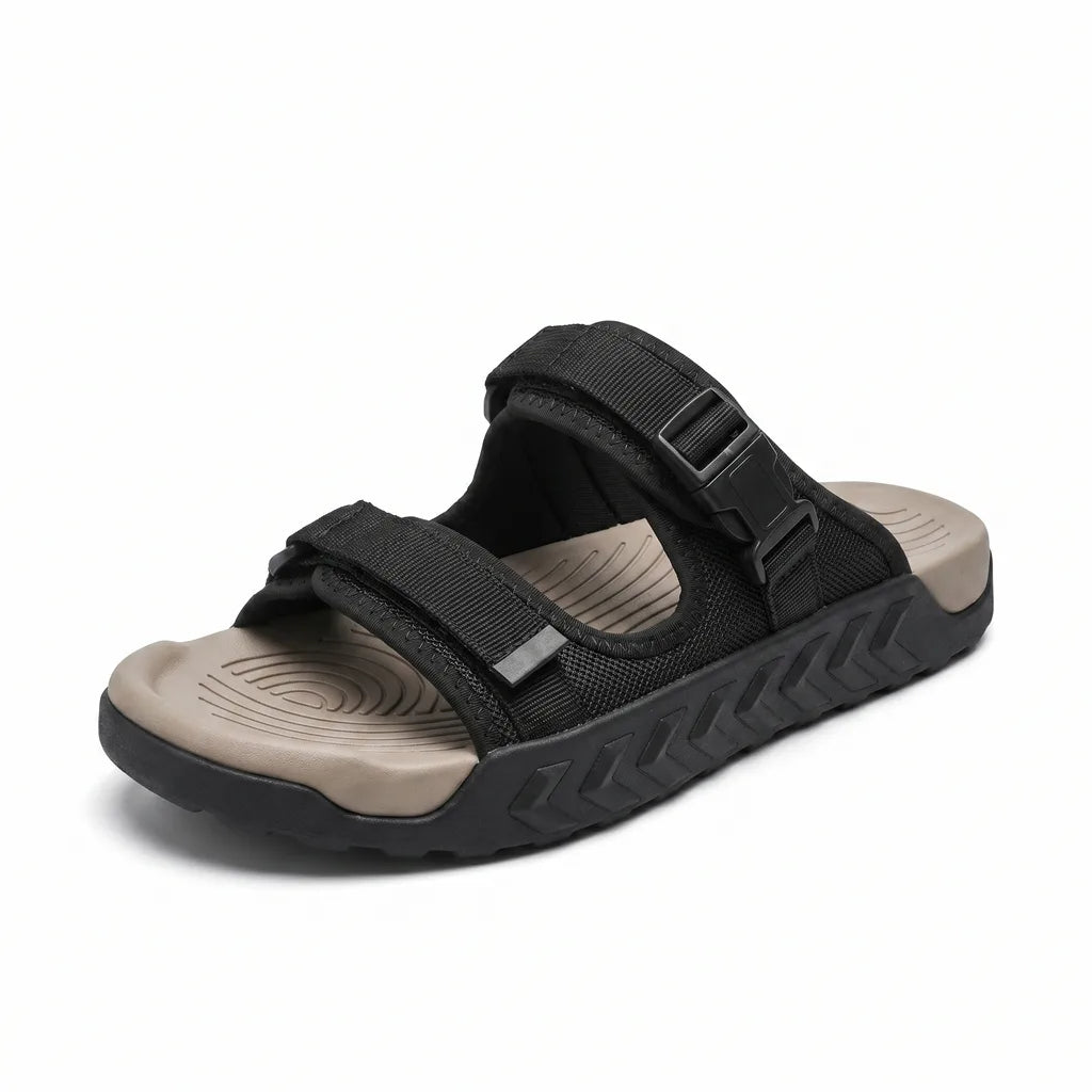 Men's Black Thornton Outdoor Slide Sandals
