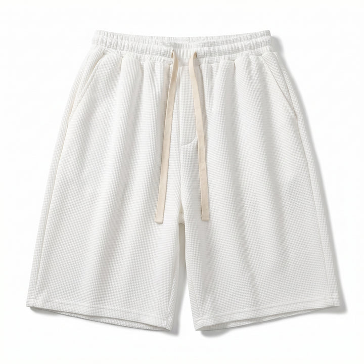 Weston Waffle Knit Shorts - Color:White;Size:S