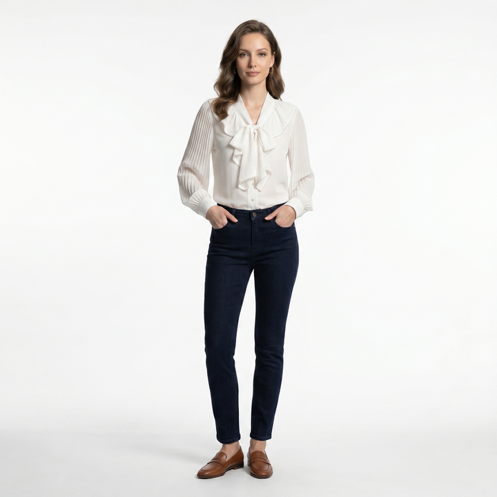 Alicia Vance V-Neck Blouse