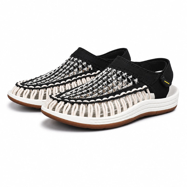 Joshua Woven Sandals - Color:White;Size:38