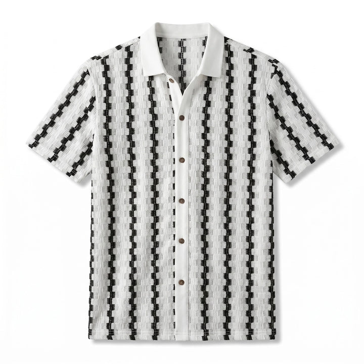 Brandon Knit Polo Shirt - Color:White ;Size:XS