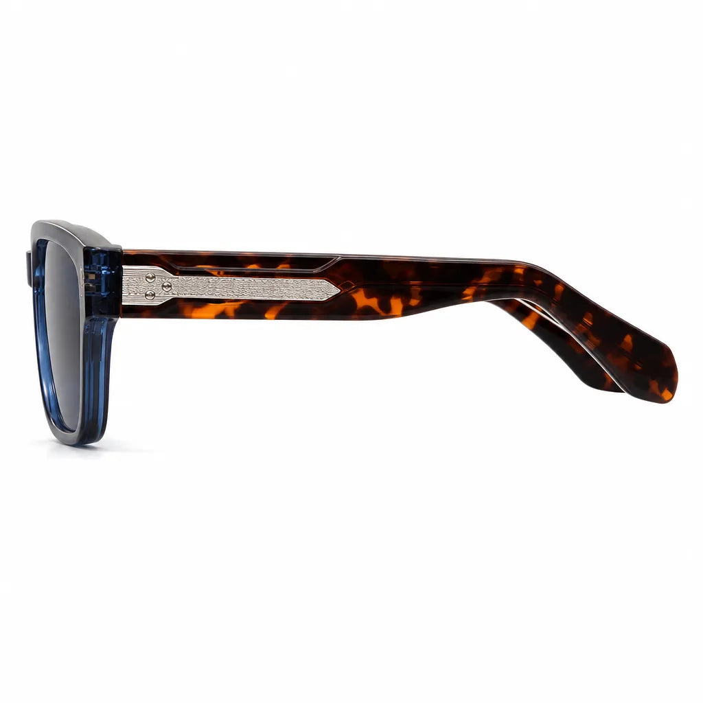 Men's Blue Ashby Square Frame Shades