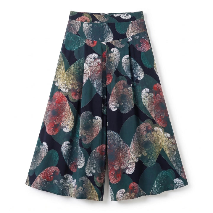 Willa Printed Culottes - Color:Multicolor;Size:S