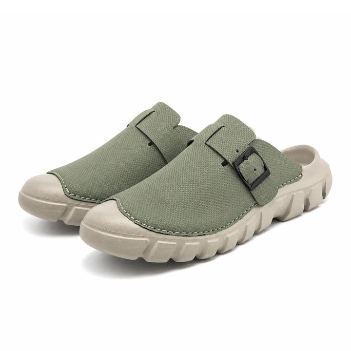Wolsey Closed-Toe Slides - Color:Green;Size:39