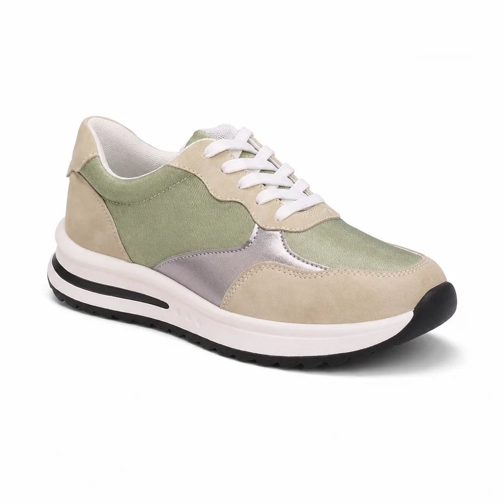 Women's Light Green Kirkland Platform Sole Sneakers